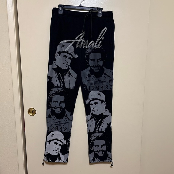 Asaali Other - Assali Black and Gray Graphic Sweatpants